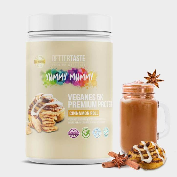 YUMMY MUMMY VEGAN 5K PREMIUM PROTEIN CINNAMON ROLL