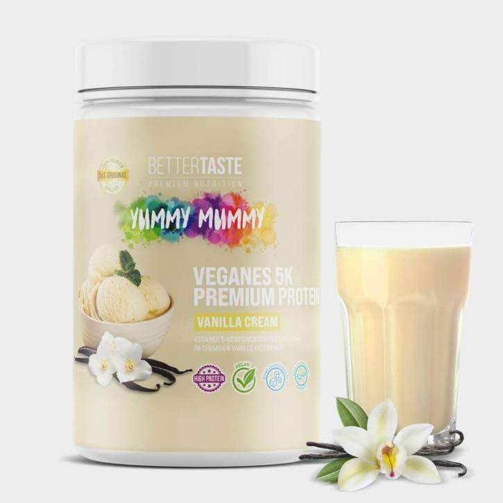 YUMMY MUMMY VEGAN 5K PREMIUM PROTEIN VANILLA CREAM