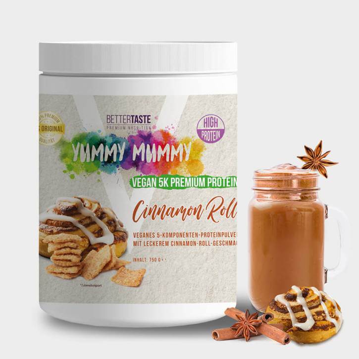 YUMMY MUMMY VEGAN 5K PREMIUM PROTEIN CINNAMON ROLL