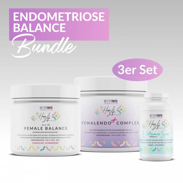 ENDOMETRIOSE BALANCE 3er-Bundle Erdbeere-Limette