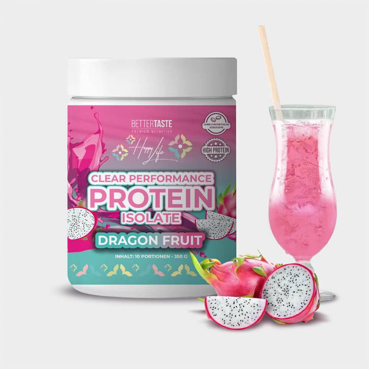 HAPPY LIFE - CLEAR PERFORMANCE PROTEIN ISOLATE – DRAGONFRUIT