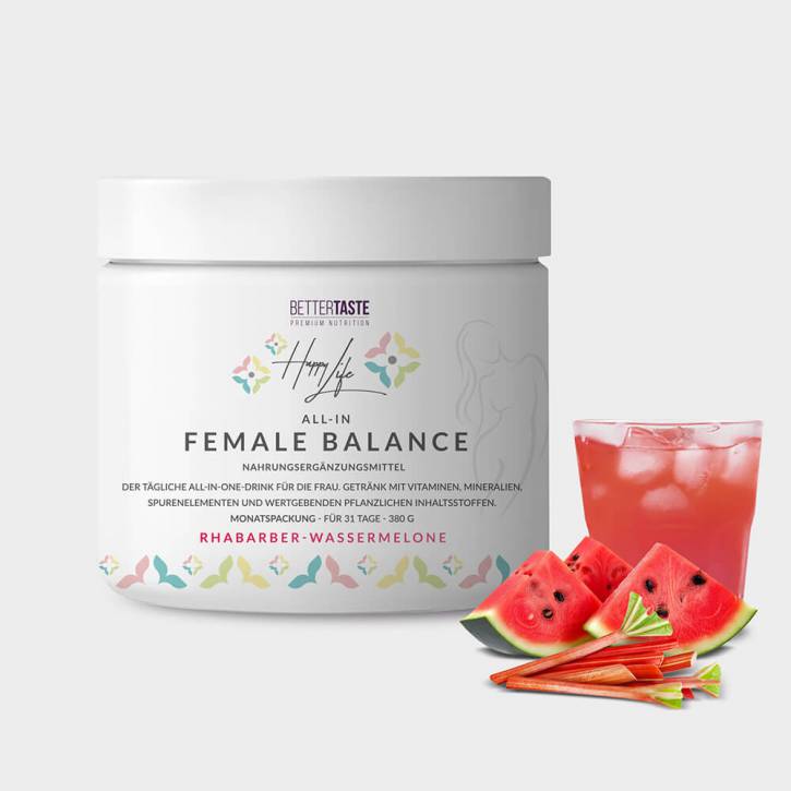 HAPPY LIFE - ALL IN FEMALE BALANCE – RHABABER-WASSERMELONE