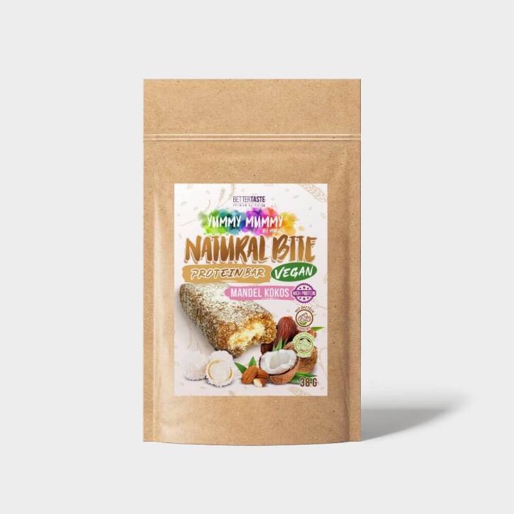 YUMMY MUMMY NATURAL BITE PROTEIN BAR – MANDEL KOKOS