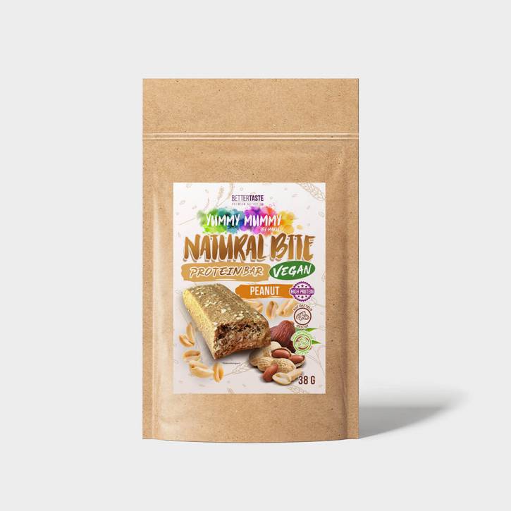 YUMMY MUMMY NATURAL BITE PROTEIN BAR – PEANUT