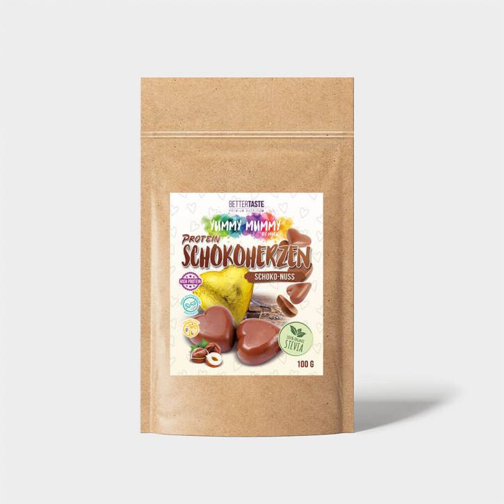 YUMMY MUMMY PROTEIN SCHOKOHERZEN SCHOKO NUSS CREME