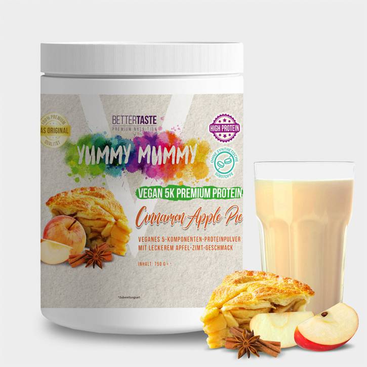 YUMMY MUMMY VEGAN 5K PREMIUM PROTEIN CINNAMON APPLE PIE