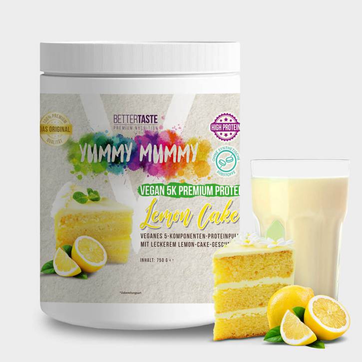 YUMMY MUMMY VEGAN 5K PREMIUM PROTEIN LEMON CAKE