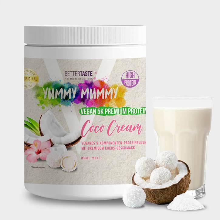 YUMMY MUMMY VEGAN 5K PREMIUM PROTEIN COCO CREAM