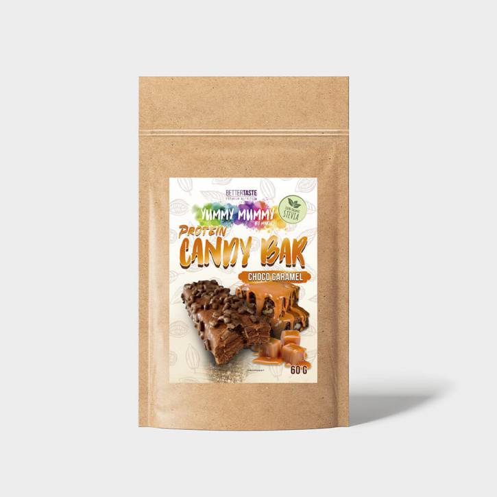 YUMMY MUMMY PROTEIN CANDY BAR – CHOCO CARAMEL