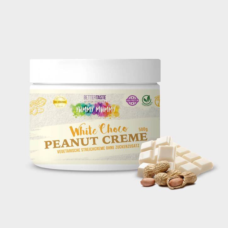 YUMMY MUMMY WHITE CHOCO PEANUT CREME