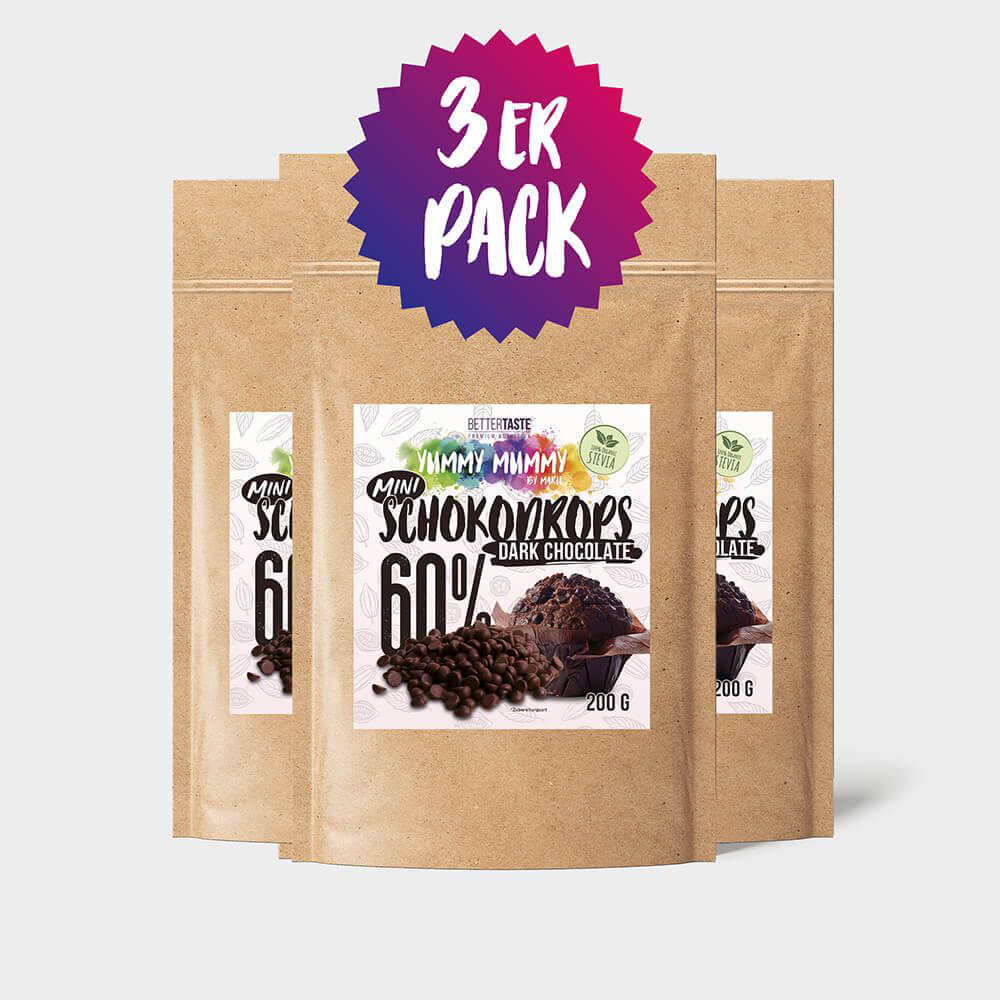 YUMMY MUMMY 3er Set MINI SCHOKODROPS DARK CHOCOLATE