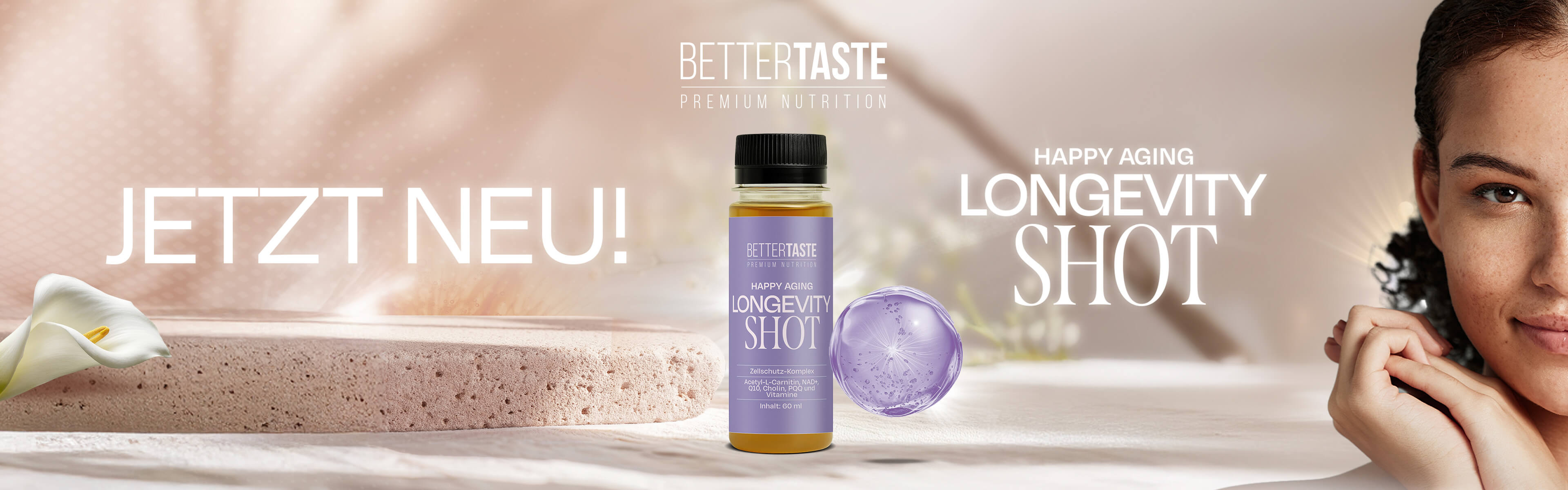 JETZT NEU! Happy Aging Longevity Shot