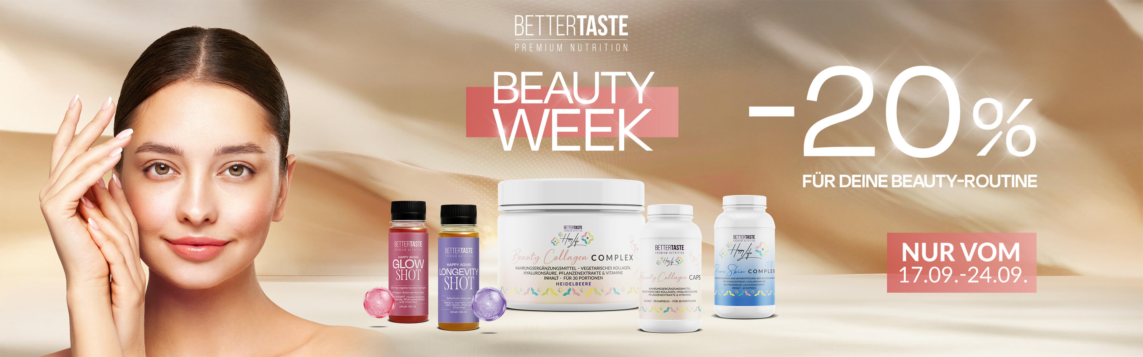 Beauty Week - 20 % Rabatt für deine beautiy Routine