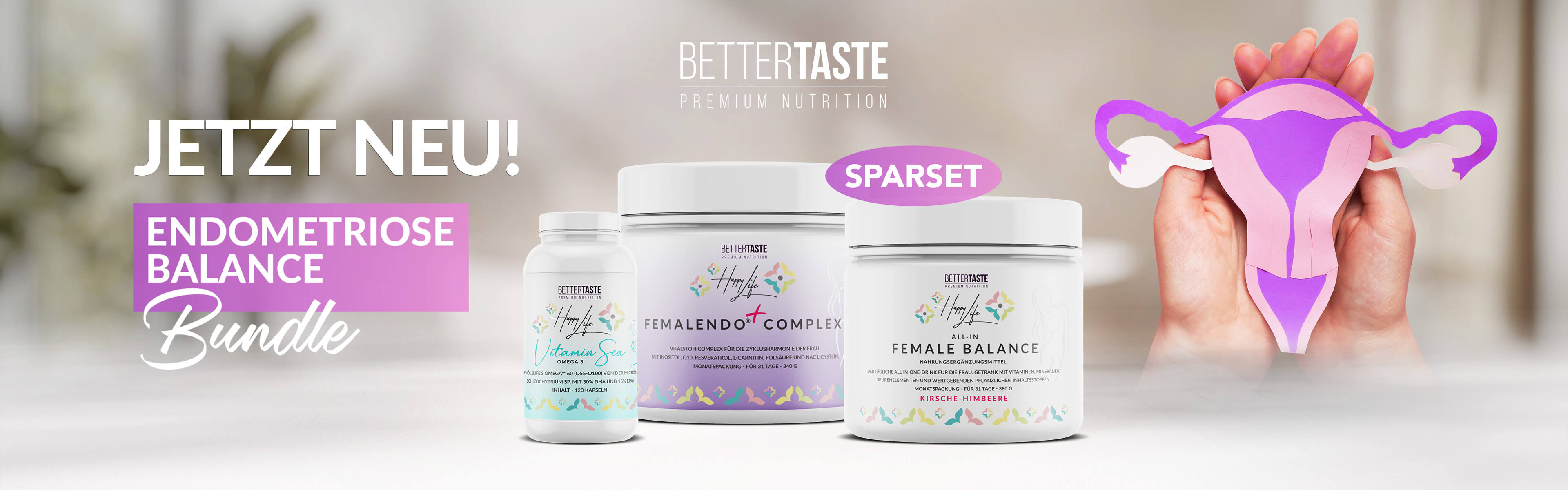 JETZT NEU - ENDOMETRIOSE BALANCE 3er-Bundle