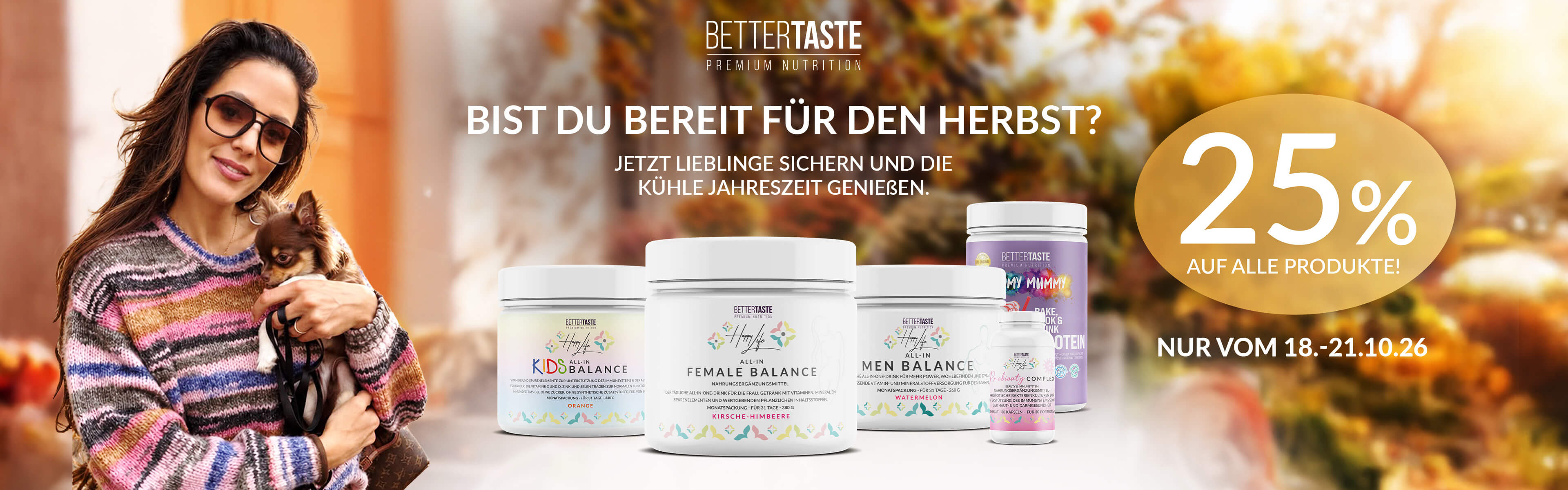 25 % Herbst Rabatt