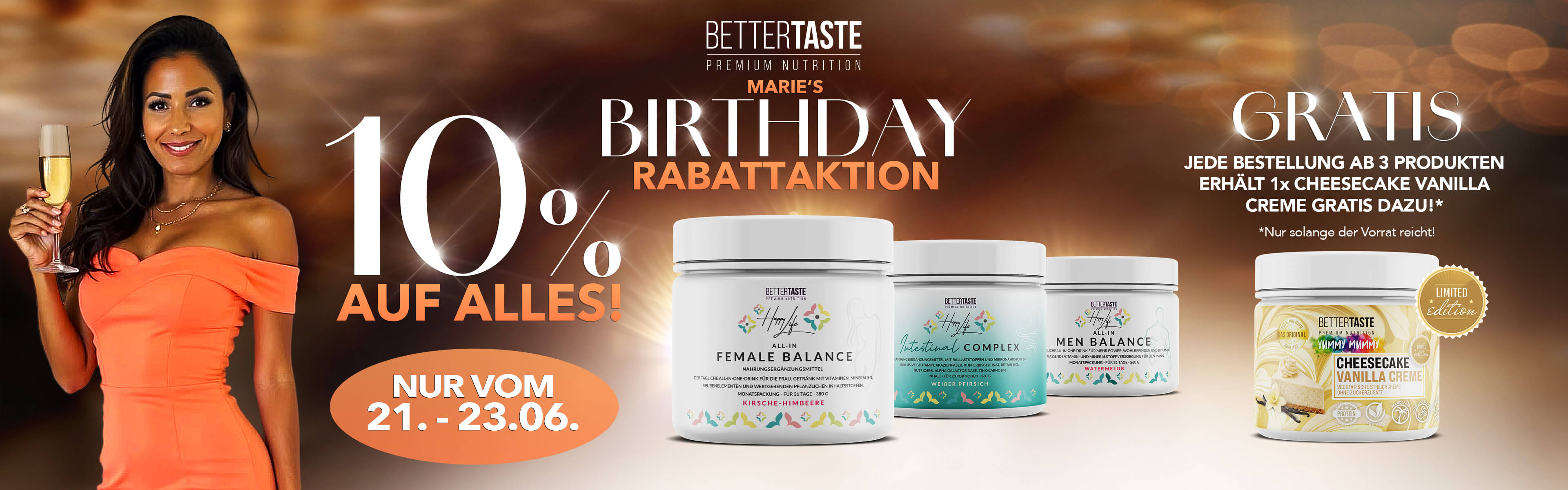 Birthday Rabattaktion - 10 % auf alles!