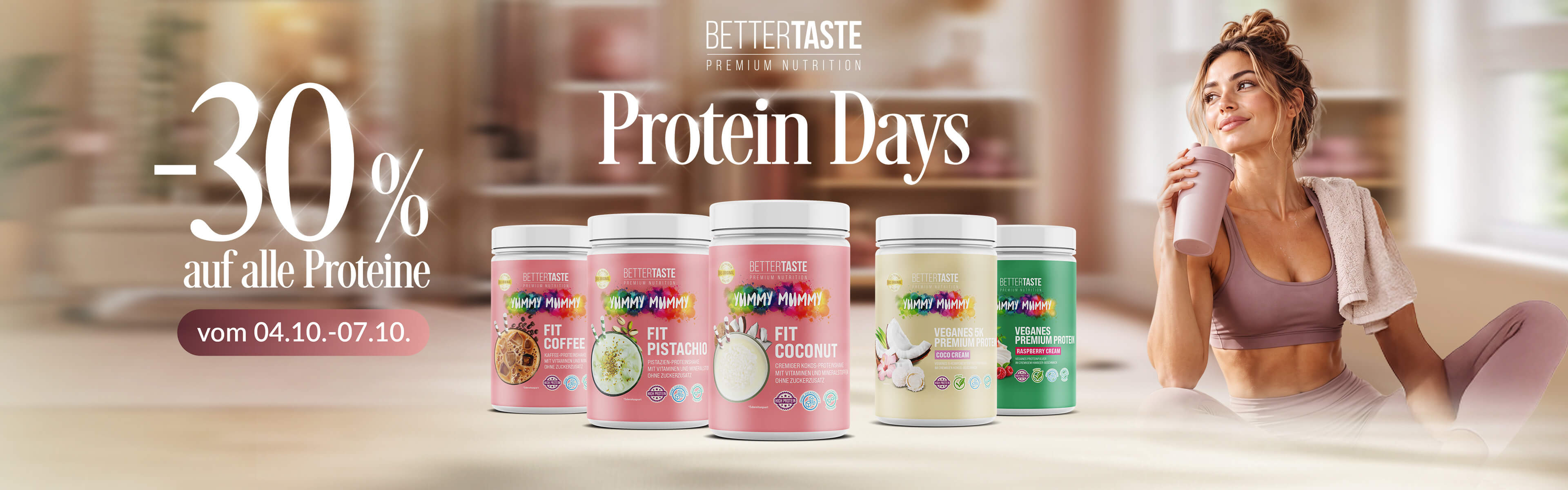 Protein Days - 30 % Rabatt auf alle Proteine