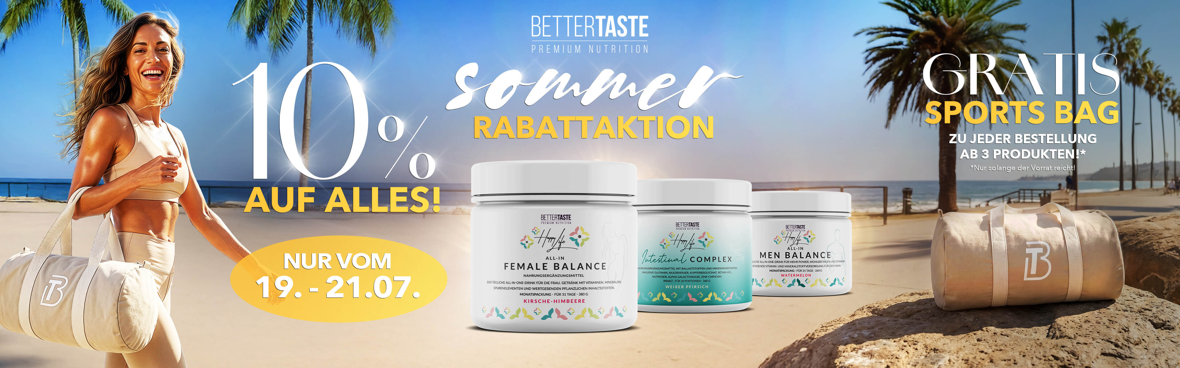 Sommer Rabattaktion - 10 % auf alles!