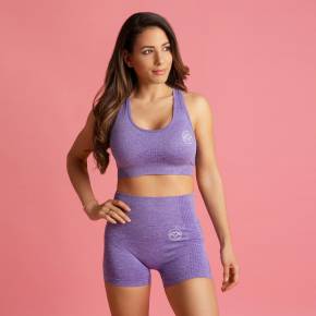 HEART & MOTION - SEAMLESS BASIC SPORTSBRA LILAC