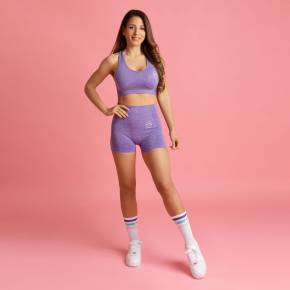 HEART & MOTION - SEAMLESS BASIC SPORTSBRA LILAC