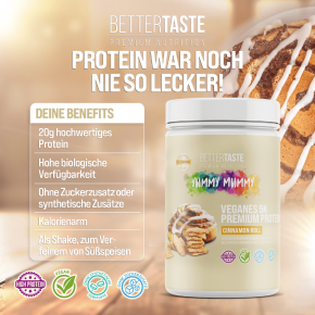 YUMMY MUMMY VEGAN 5K PREMIUM PROTEIN CINNAMON ROLL
