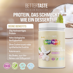 YUMMY MUMMY VEGAN 5K PREMIUM PROTEIN COCO CREAM