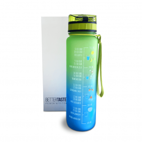 HAPPY LIFE - Premium Trinkflasche - Green/Blue