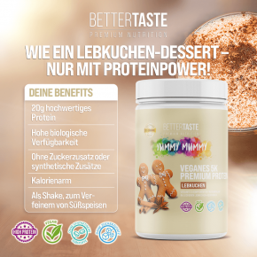 YUMMY MUMMY VEGAN 5K PREMIUM PROTEIN LEBKUCHEN