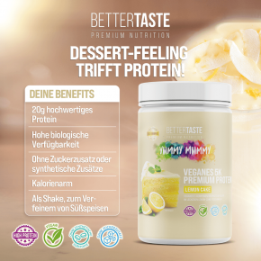 YUMMY MUMMY VEGAN 5K PREMIUM PROTEIN LEMON CAKE