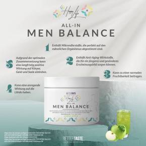 HAPPY LIFE - ALL IN MEN BALANCE - GREEN APPLE