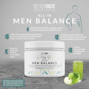 HAPPY LIFE - ALL IN MEN BALANCE - GREEN APPLE