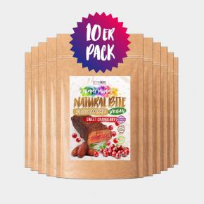 YUMMY MUMMY 10er Set NATURAL BITE PROTEIN BAR – CRANBERRY