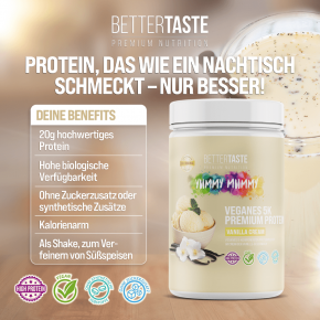 YUMMY MUMMY VEGAN 5K PREMIUM PROTEIN VANILLA CREAM