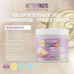 YUMMY MUMMY WHITE CHOCO PEANUT CREME