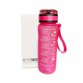 HAPPY LIFE - Premium Trinkflasche Small - Pink