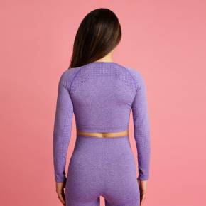 HEART & MOTION - SEAMLESS BASIC LONGSLEEVE LILAC