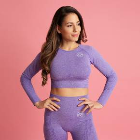 HEART & MOTION - SEAMLESS BASIC LONGSLEEVE LILAC