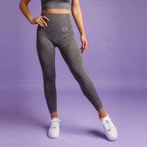 HEART & MOTION - SEAMLESS BASIC PANTS LONG STONE GREY