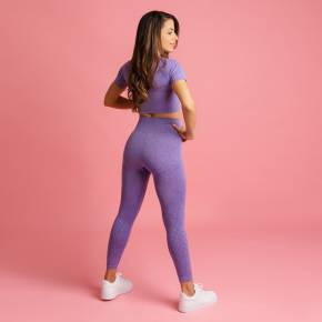 HEART & MOTION - SEAMLESS BASIC PANTS LONG LILAC