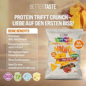 YUMMY MUMMY 3ER SET PROTEIN CHIPS NACHO - BBQ STYLE