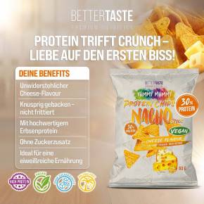 YUMMY MUMMY 3ER SET PROTEIN CHIPS NACHO STYLE CHEESE FLAVOUR