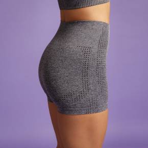 HEART & MOTION - SEAMLESS BASIC PANTS SHORT STONE GREY