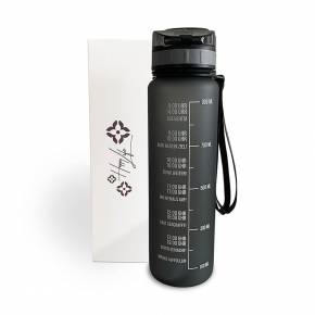 HAPPY LIFE - Premium Trinkflasche - Black